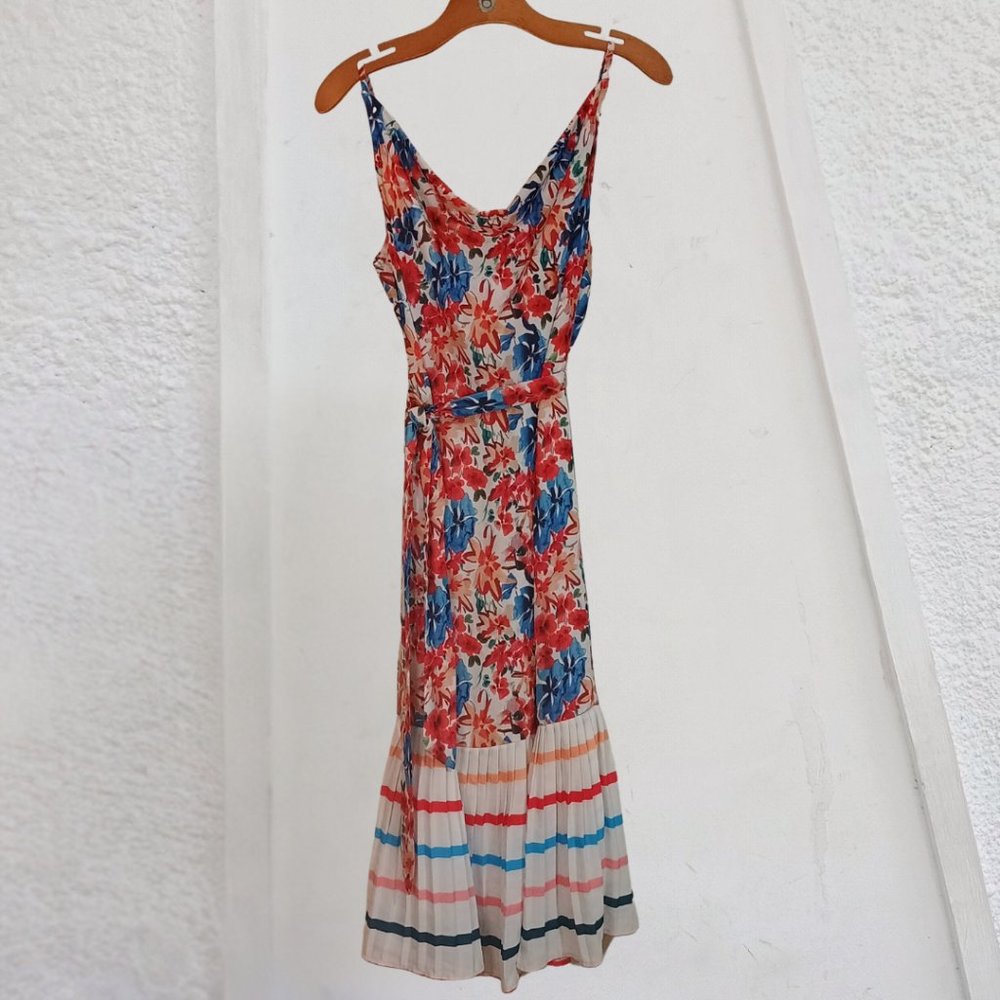 4/$25 Floral Striped Midi Dress